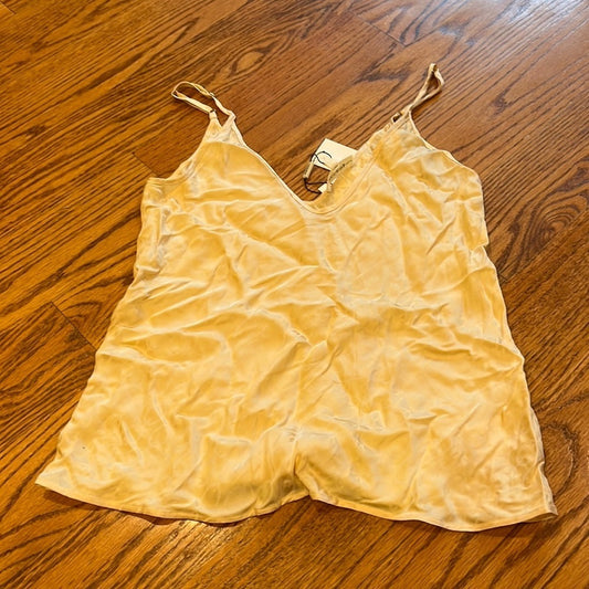 NWT L’Agence Woman’s Light Gold Tonal Chain Tank Size XS