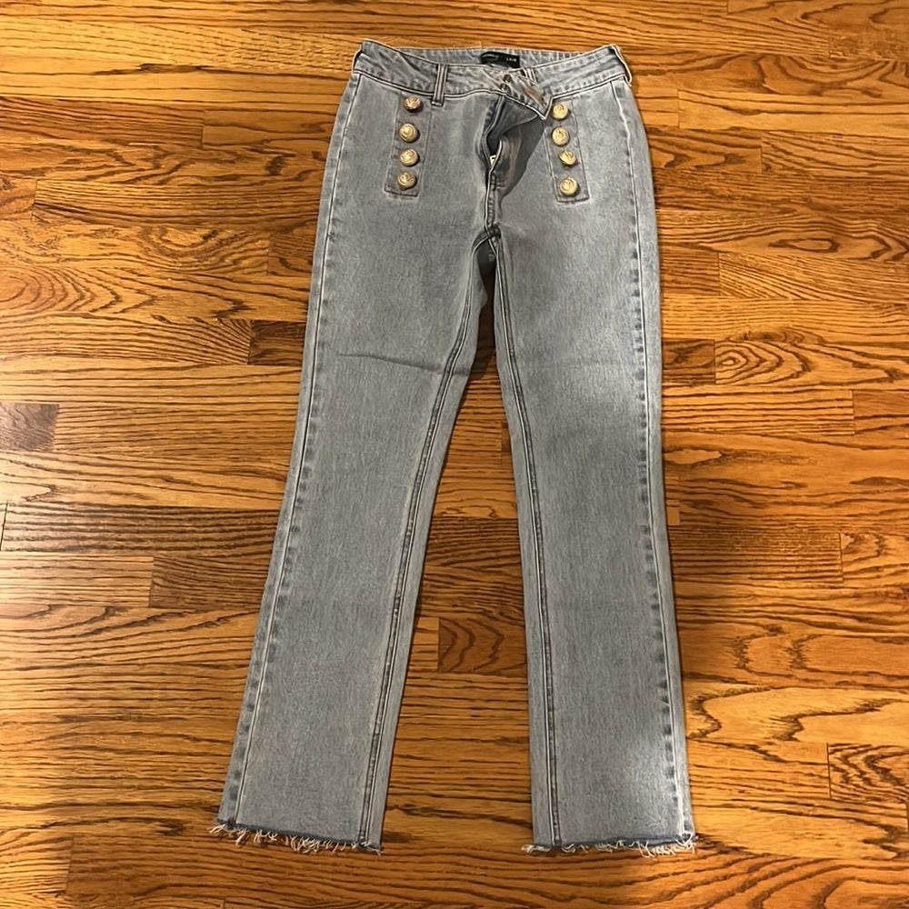 Generation Love Woman’s Blue Jeans Gold Buttons Size 25