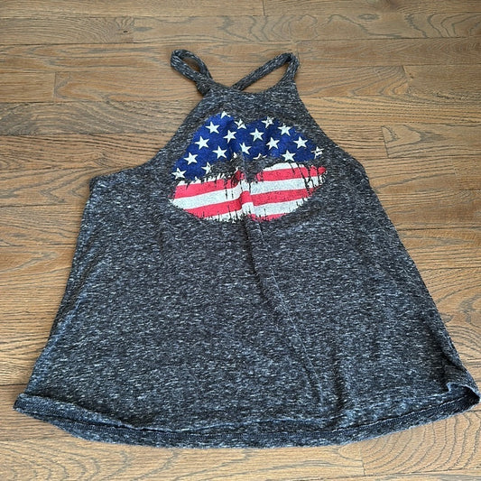 Modern Lux Girl’s American Flag Tank Top