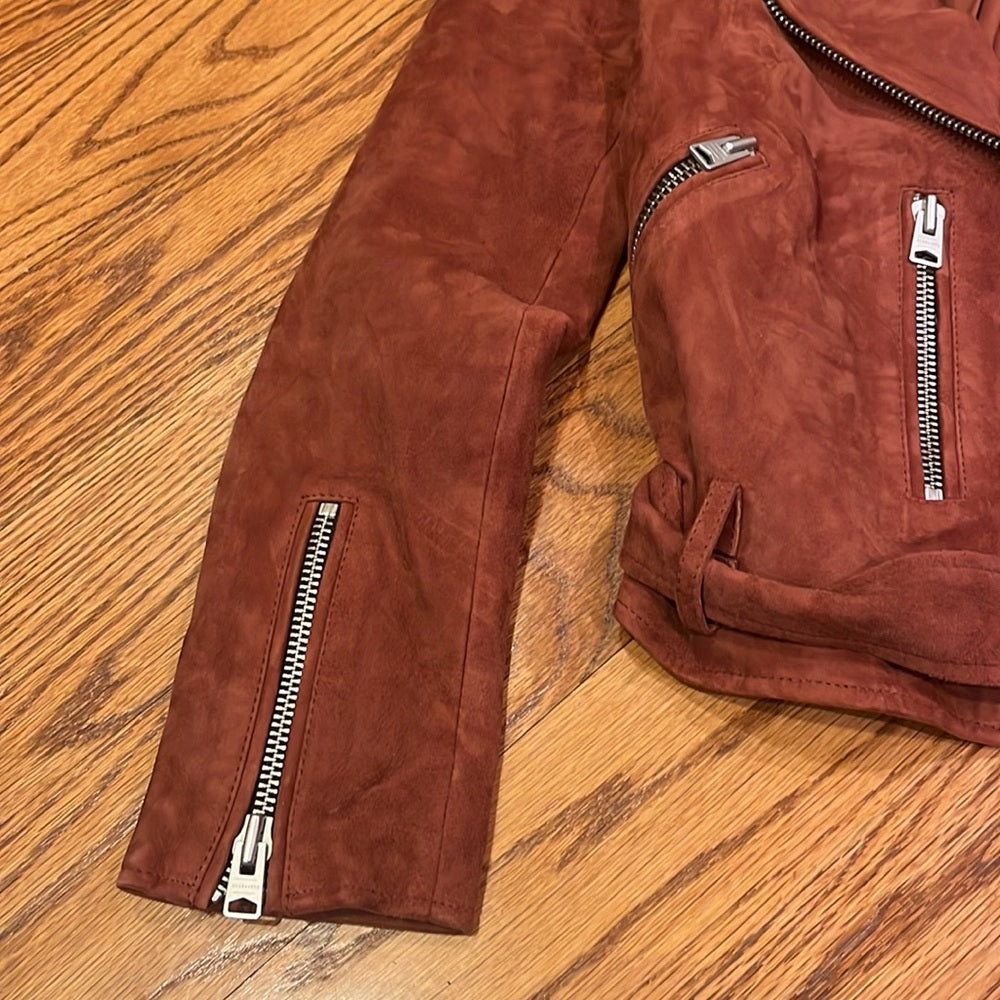 All Saints Woman’a Suede Amber Jacket Size US 2