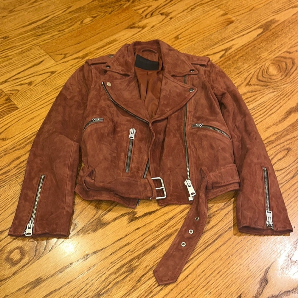 All Saints Woman’a Suede Amber Jacket Size US 2