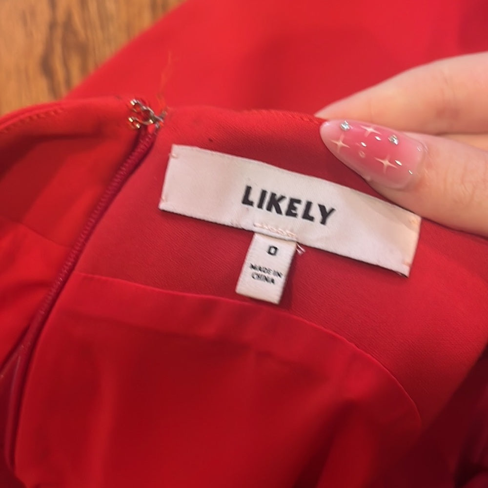 Likely Woman’s Maxson Red Jumpsuit Size 0