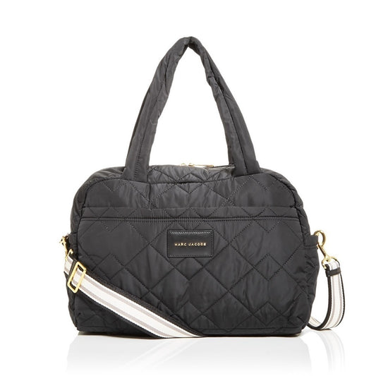 NWT Marc Jacobs Diamond Quilted Medium Weekender Black Bag