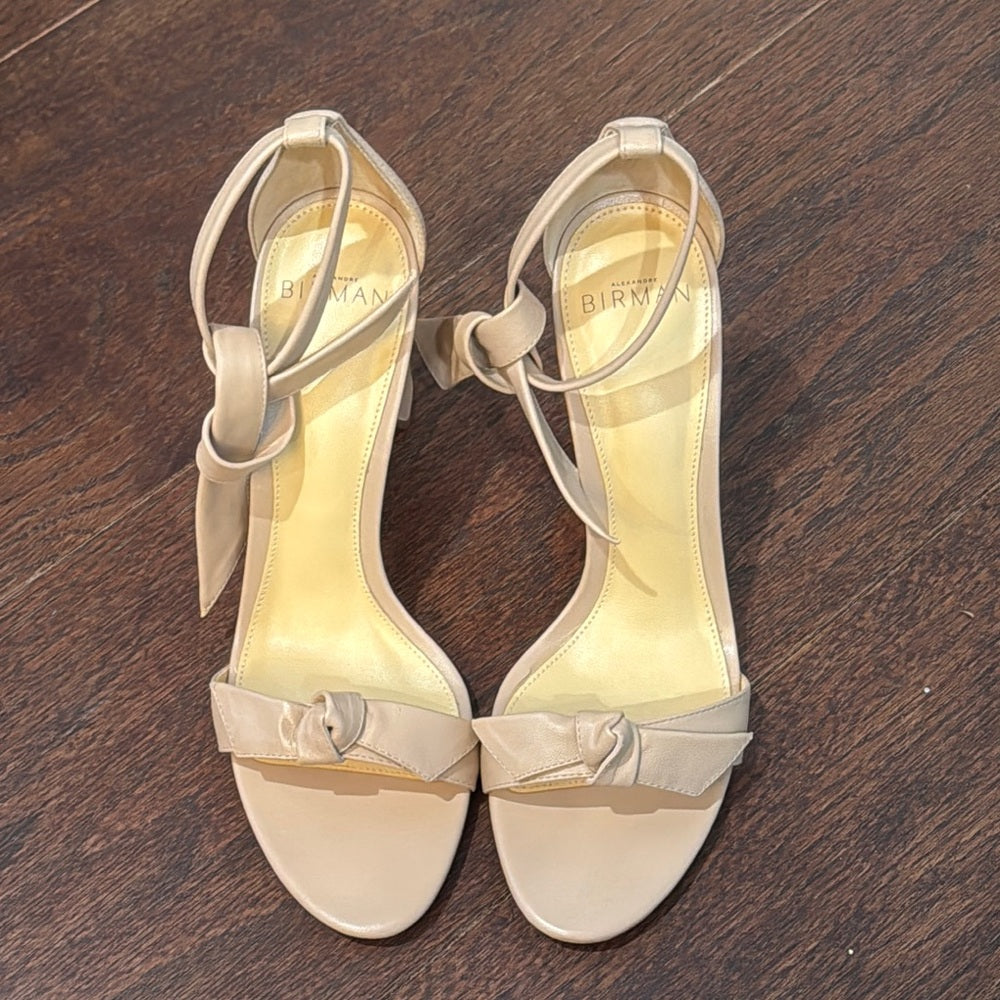Alexandre Birman Tan Heeled Sandals Size 37.5/7.5