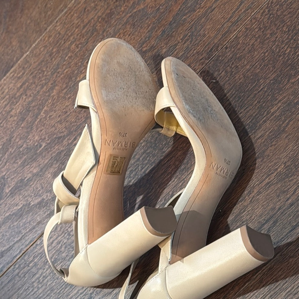 Alexandre Birman Tan Heeled Sandals Size 37.5/7.5