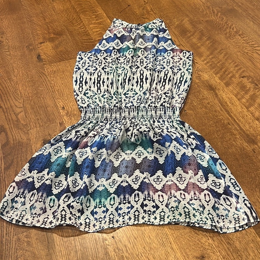 Ramy Brook Women’s Romper Blue, White, and Purple Size P