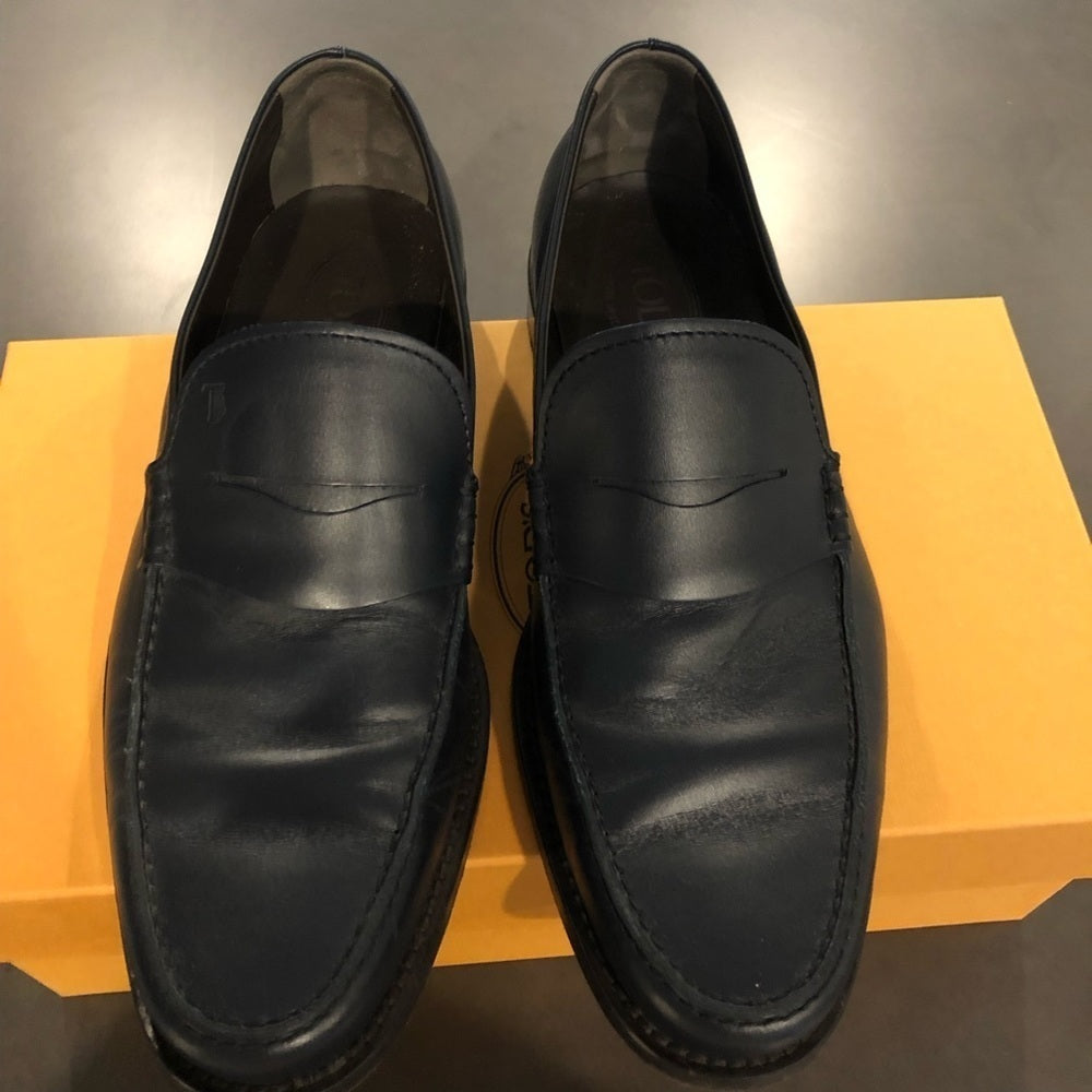 Navy Tods Men’s Loafers Shoes Size 9