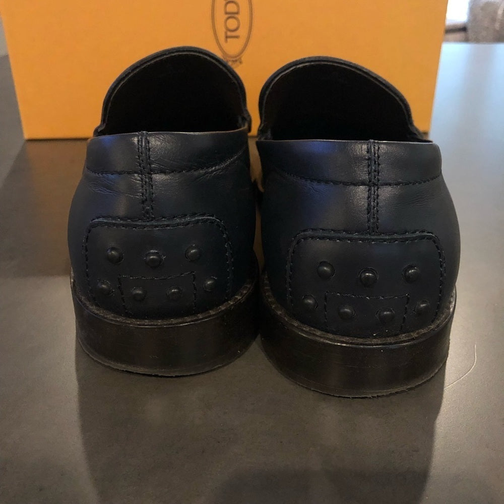 Navy Tods Men’s Loafers Shoes Size 9