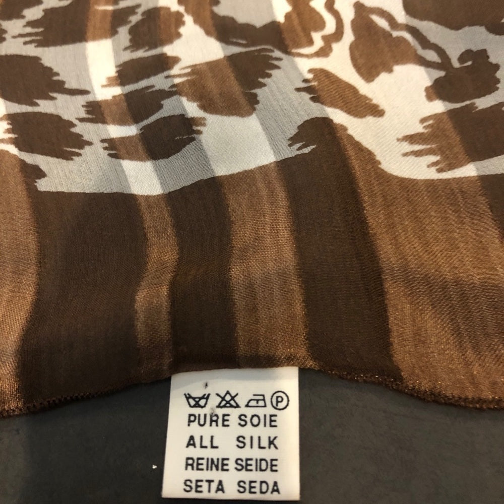 LAFAYETTE 148 Brown and Cream Scarf