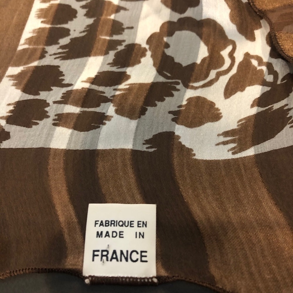 LAFAYETTE 148 Brown and Cream Scarf