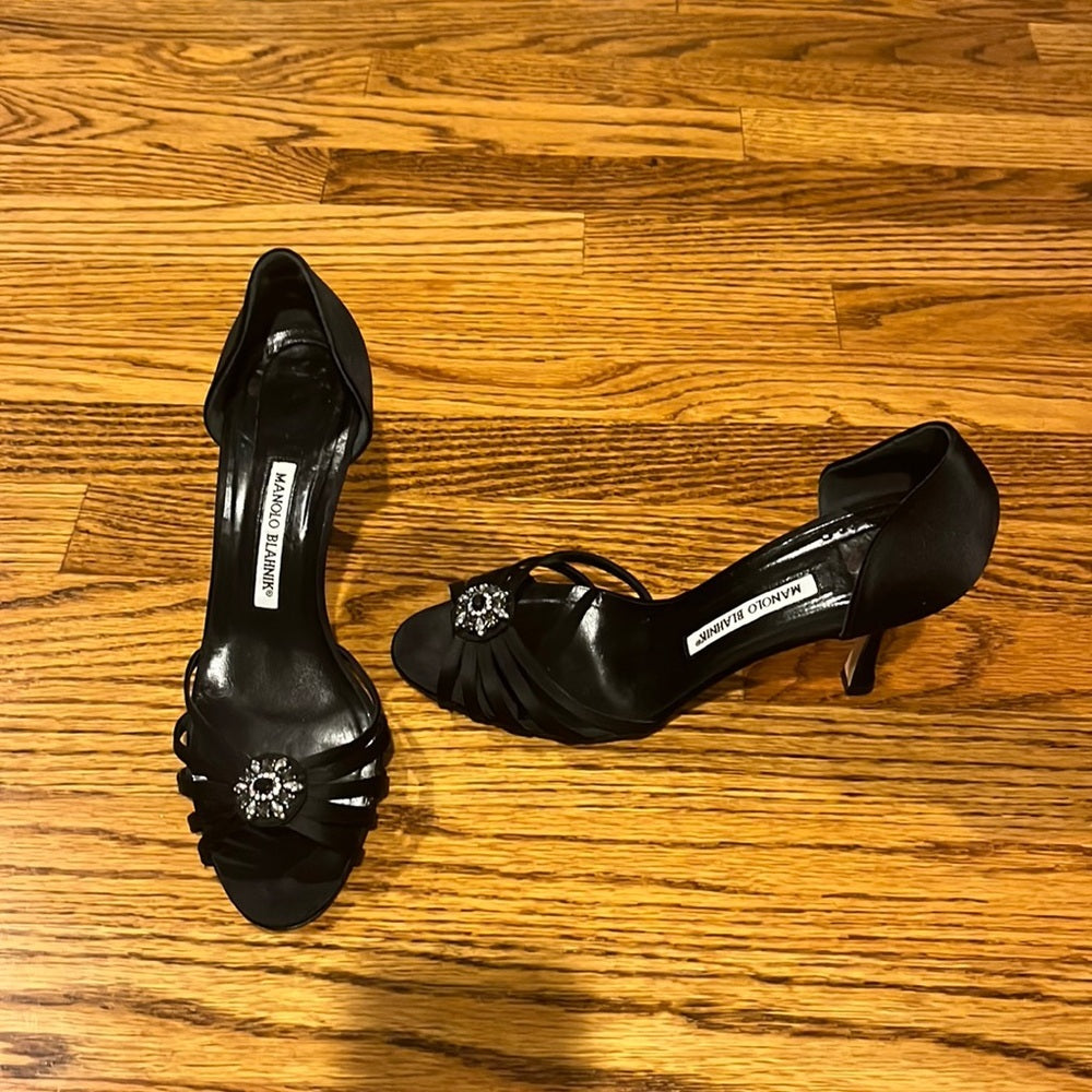 Manolo Blahnik Woman’s Black Heels Size 40