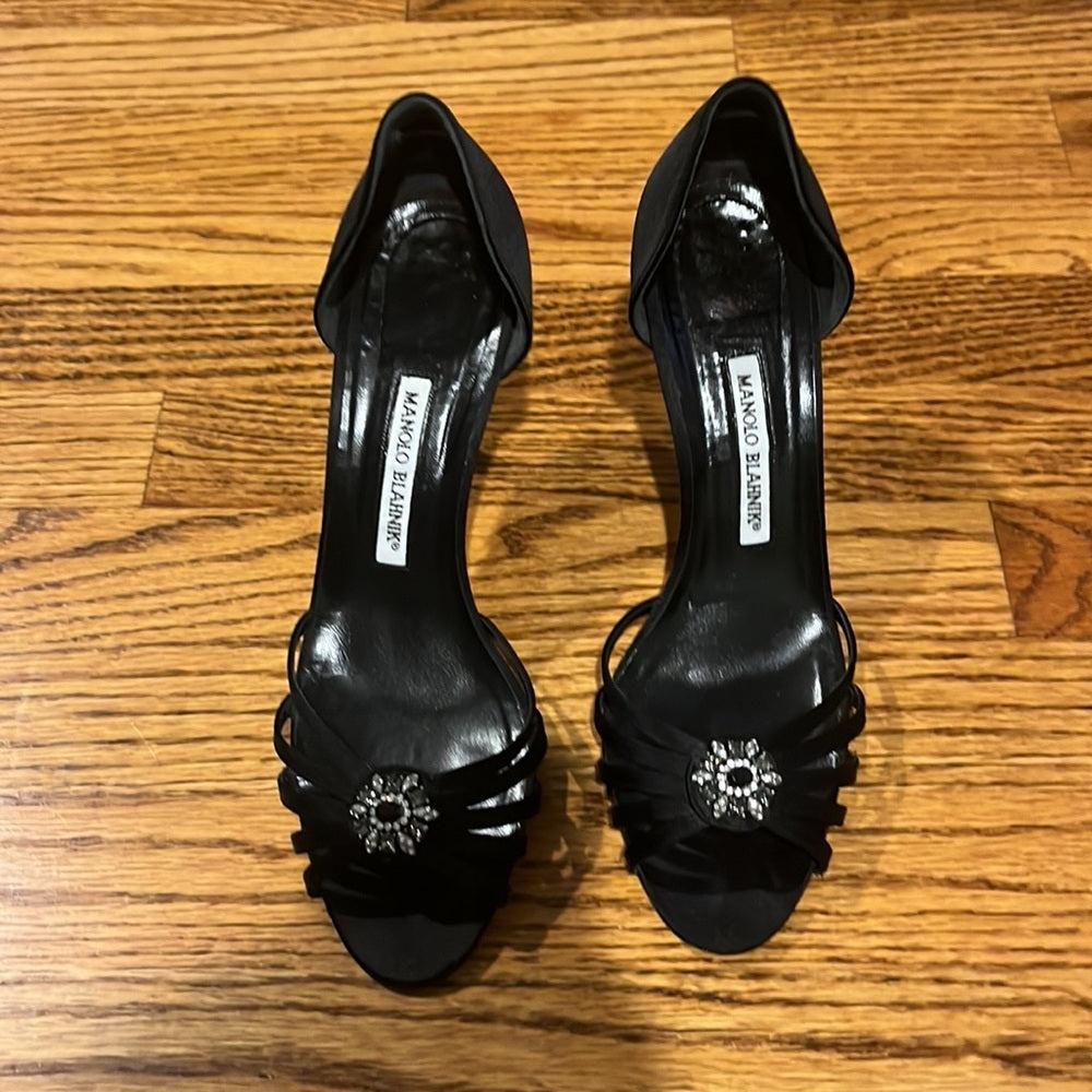 Manolo Blahnik Woman’s Black Heels Size 40