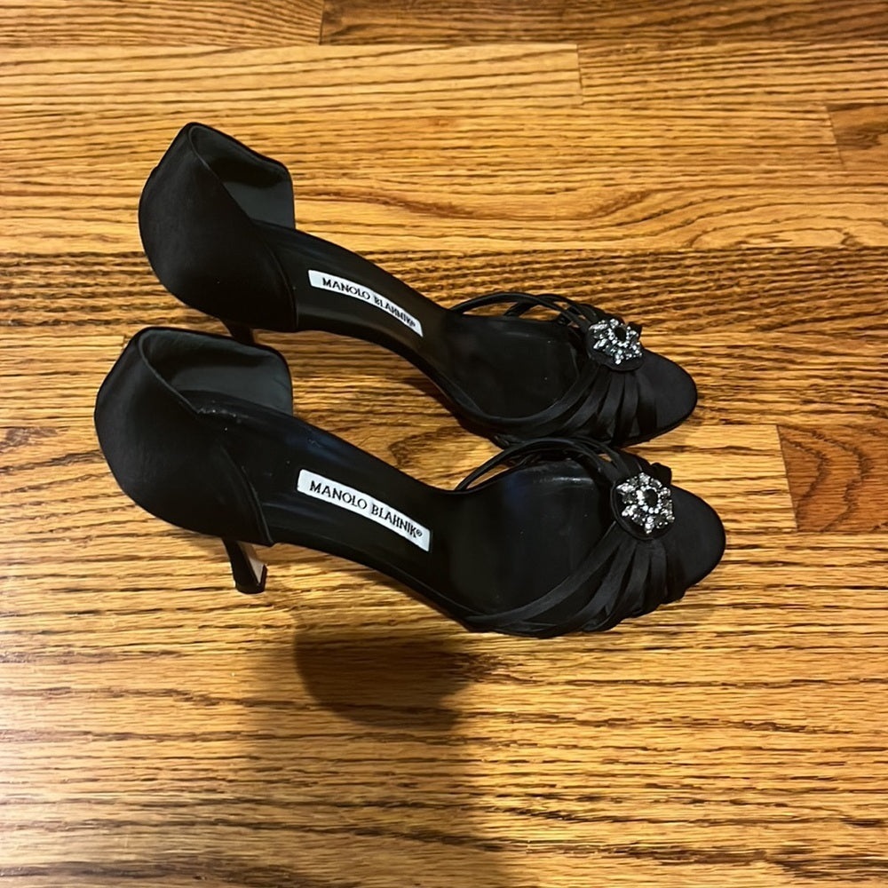 Manolo Blahnik Woman’s Black Heels Size 40