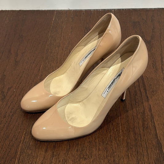Brian Atwood Nude Patent Leather Pumps Size 41/11