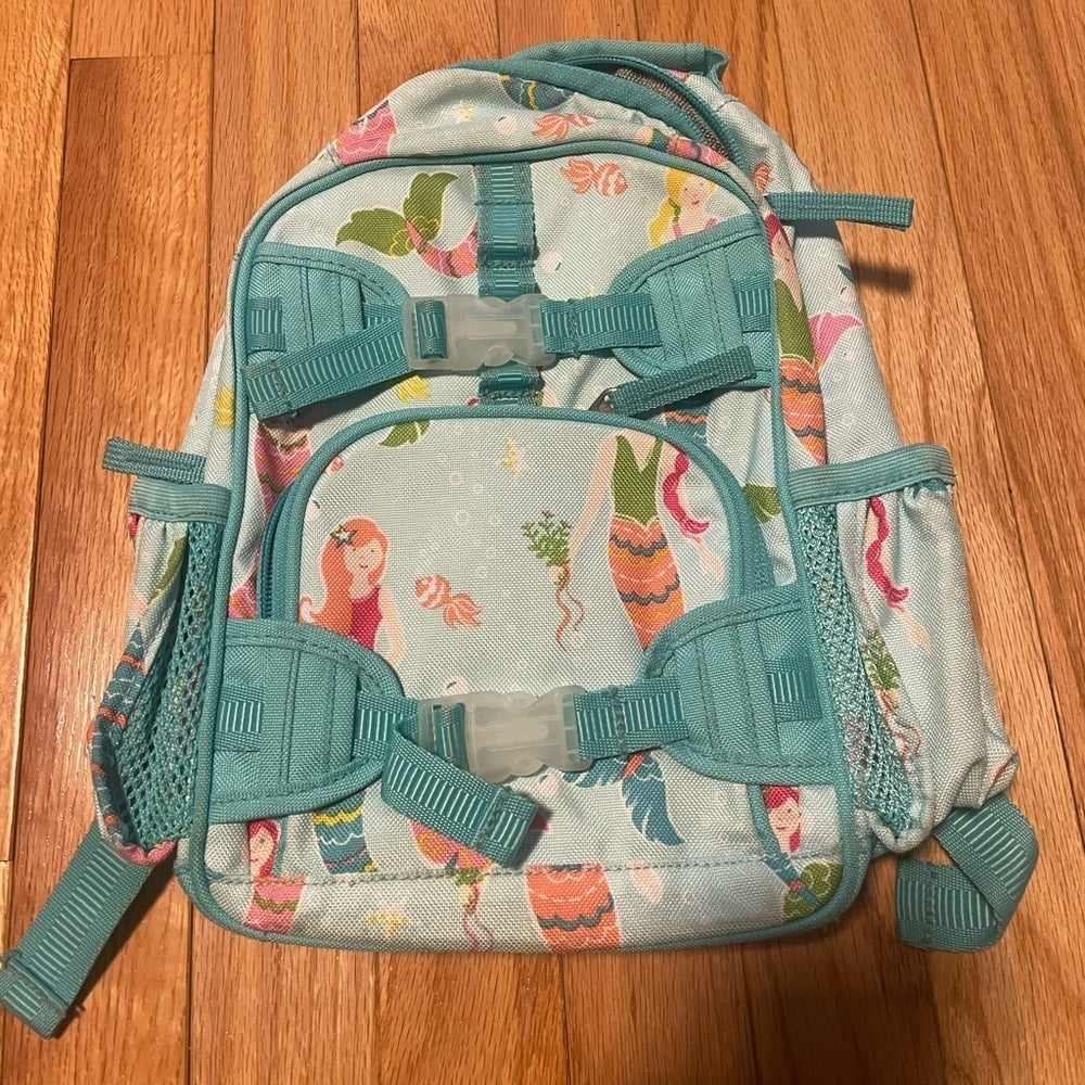 Girls Pottery Barn Kids Blue Mermaid BackPack