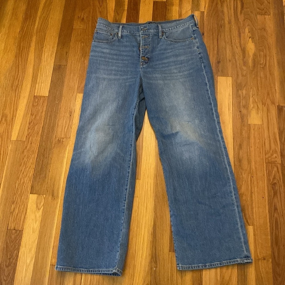 NWT J. Crew Women’s Blue Wide Leg Jeans Size 31