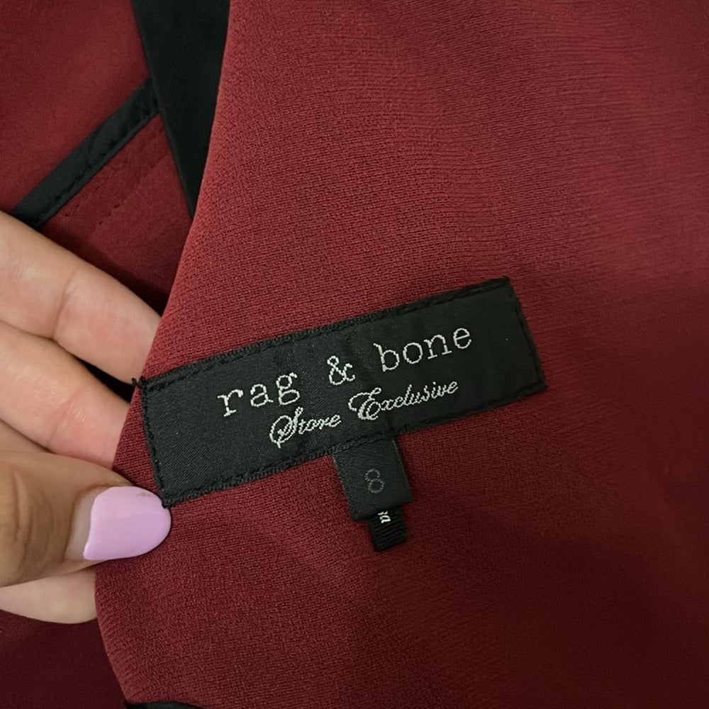 Rag & Bone Women’s Red Blazer Size 8