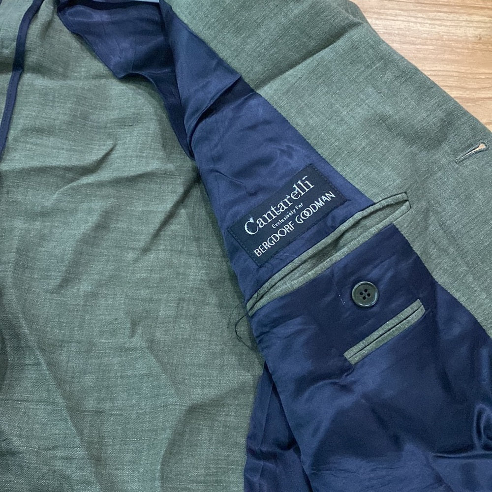 Cantarelli Men’s Green Linen Sport Jacket