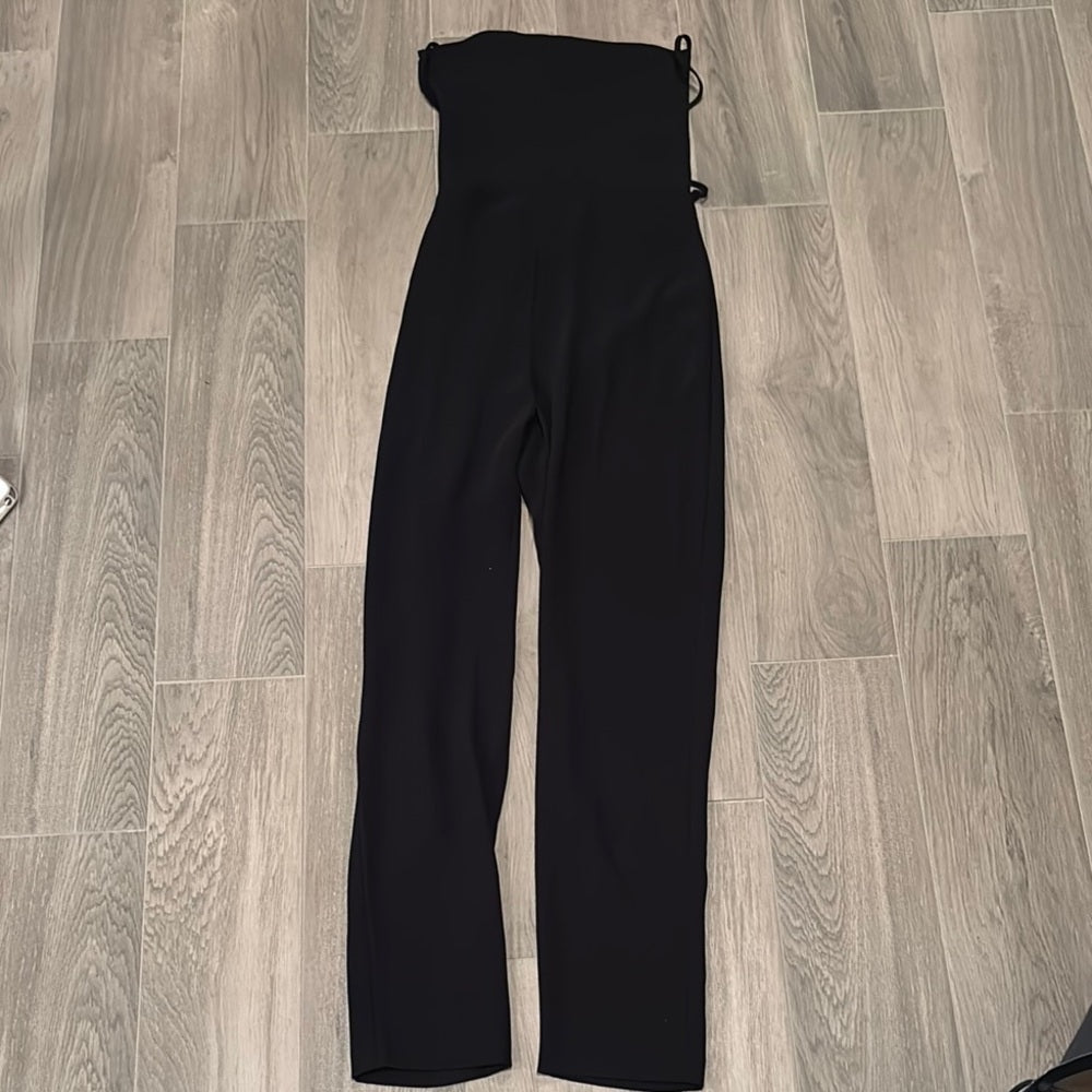 Amanda Uprichard Black Women's Jumpsuit With Open Back Size 5