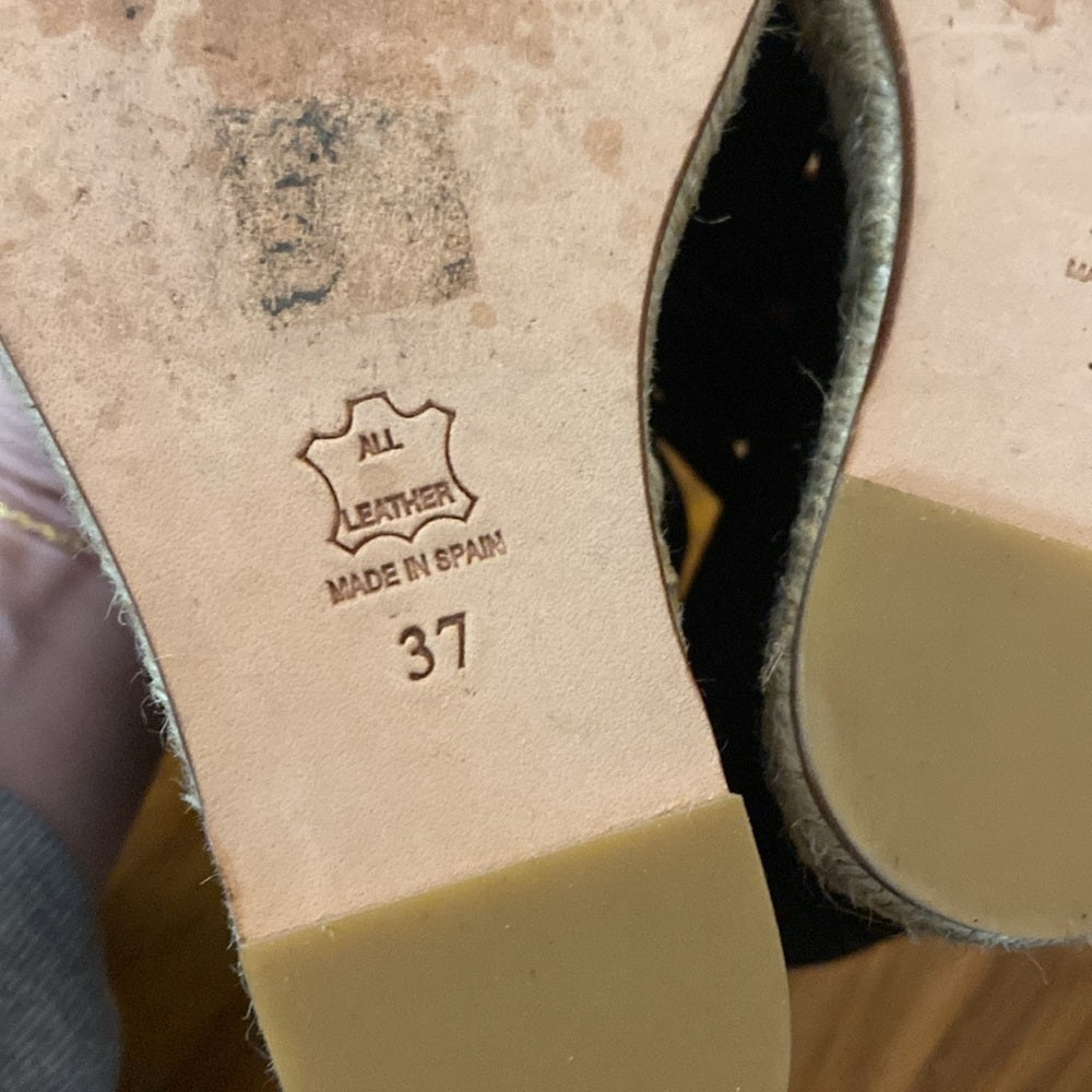 Jean-Michel Cazabat Women’s Black Wedge Heels Size 37