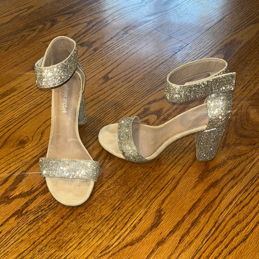 Jeffrey Campbell Woman’s Silver Heels Size 7.5