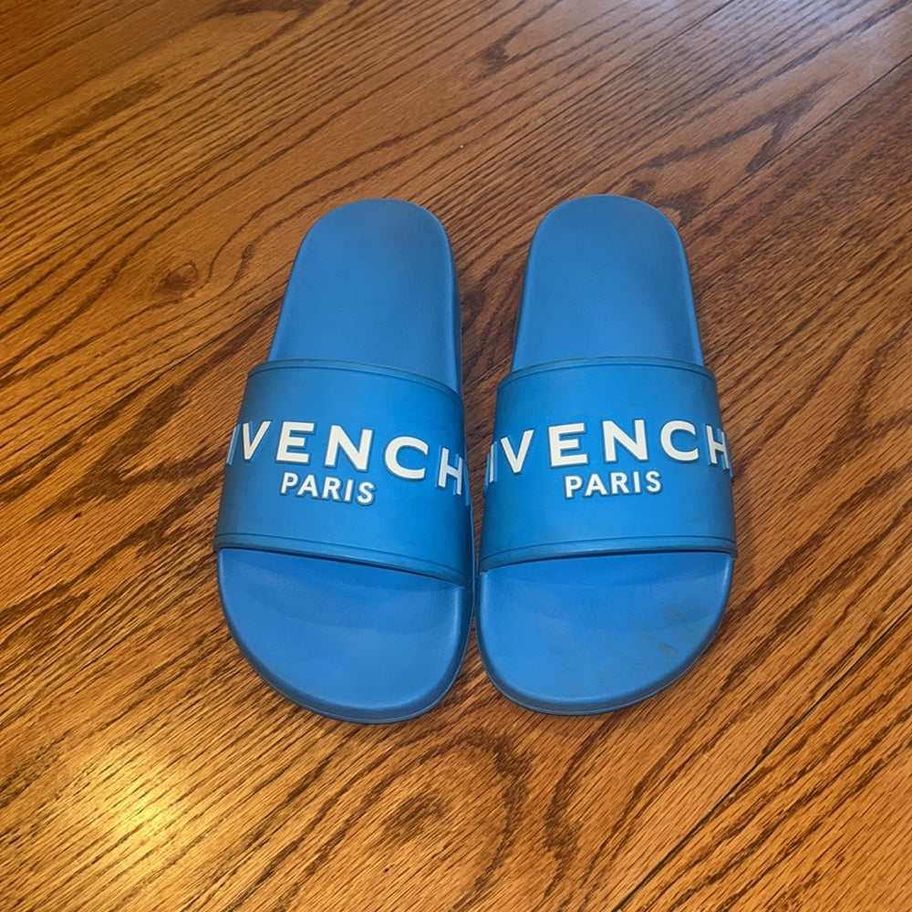 Givenchy Paris Woman’s Blue Slides Size 40