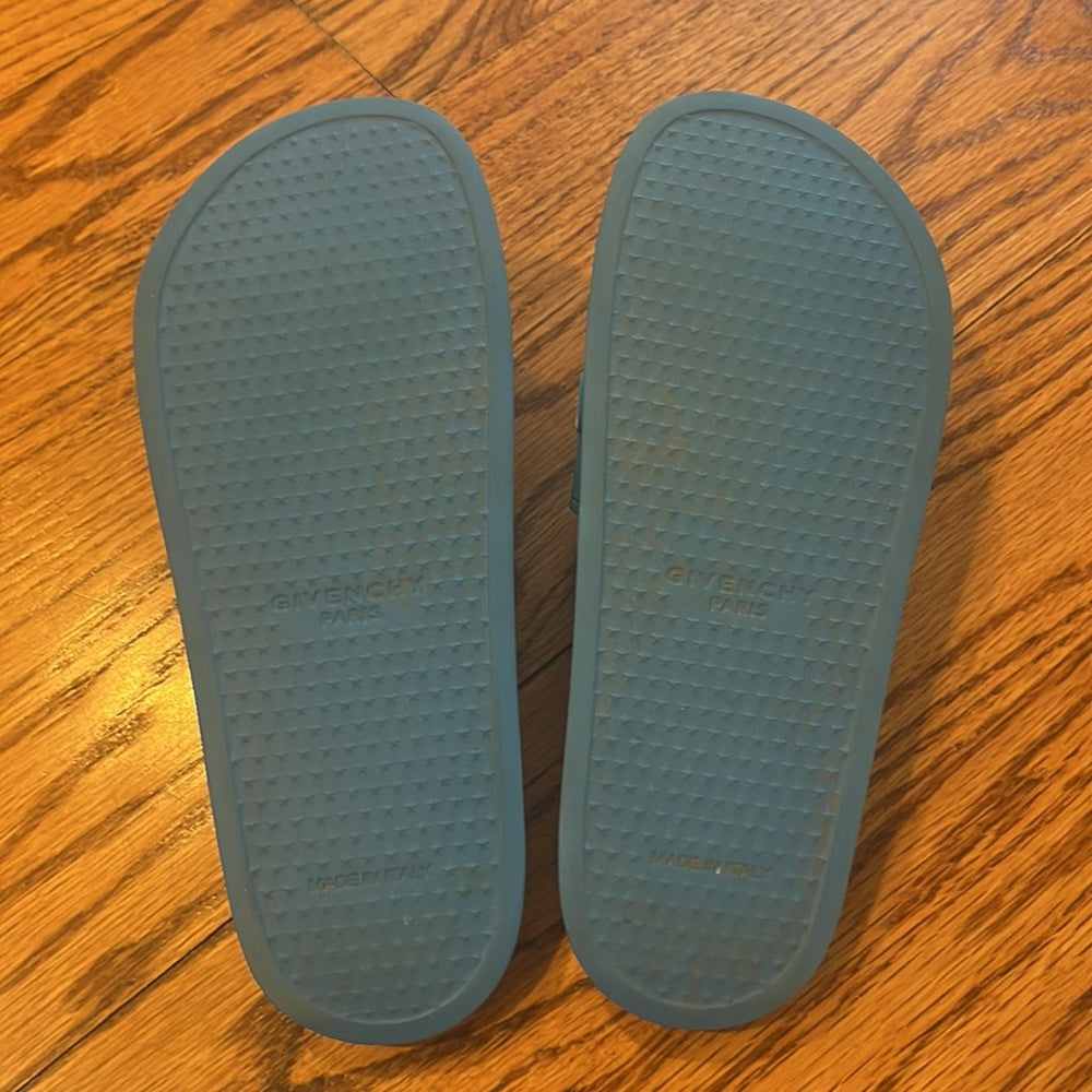 Givenchy Paris Woman’s Blue Slides Size 40