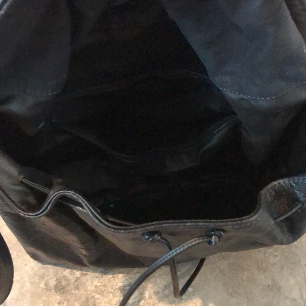 Carlos Falchi Black Vintage Crossbody Bag