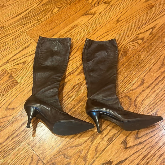 S | Rossi Woman’s Brown Heeled Tall Boots Size 36 /6