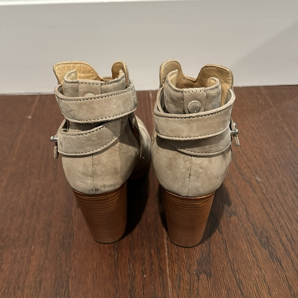 Rag & Bone Women’s Grey Suede Harrow Boots Size 37.5/7.5