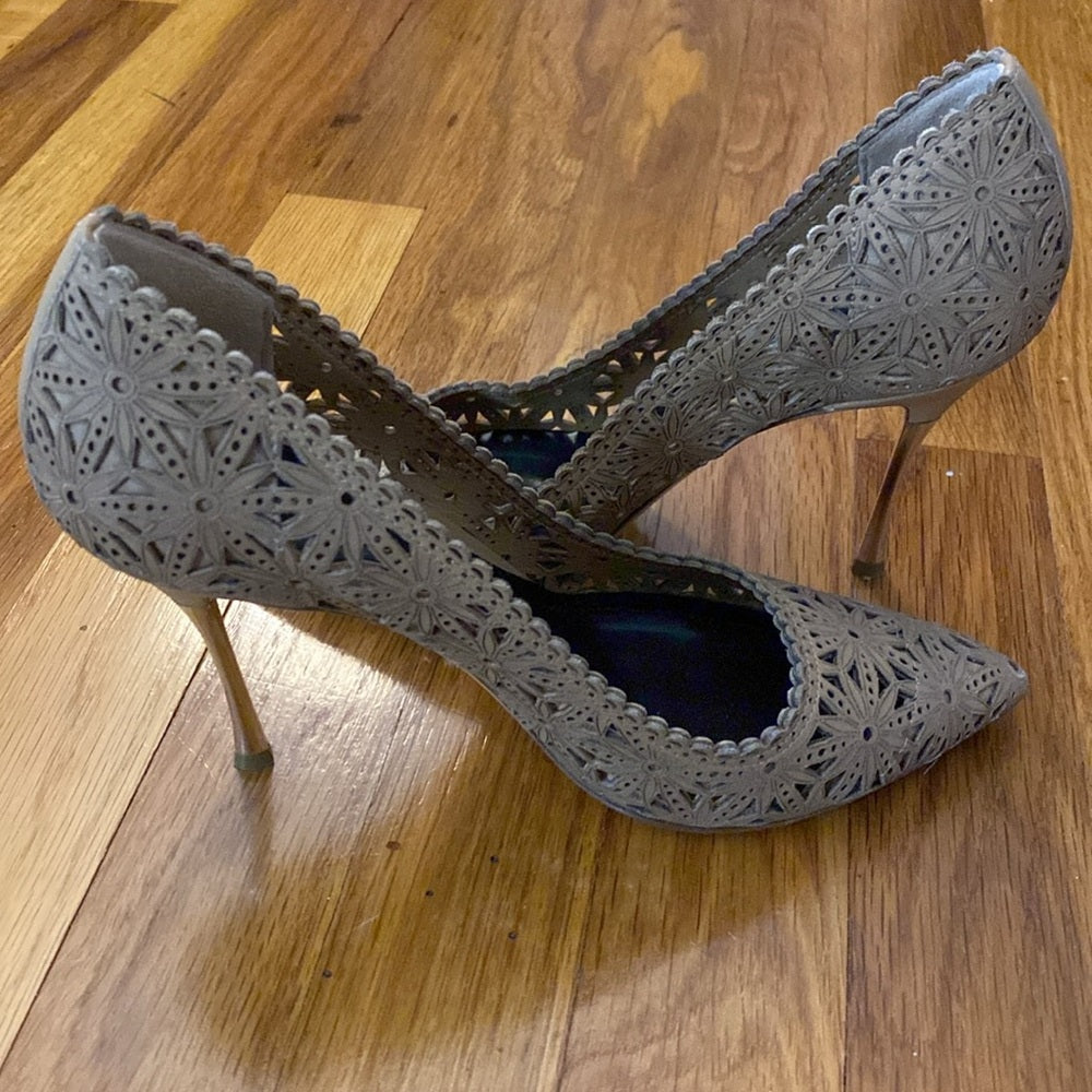 Nicholas Kirkwood Women’s Brown Floral Printed Heels Size 37