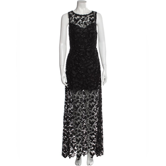 Alice + Olivia Woman’s Black Lacey Maxi Dress Size 2