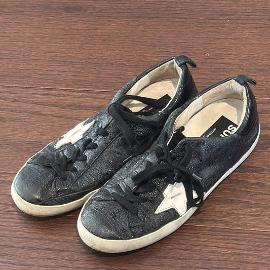 Golden Goose Women’s Black Star Sneakers Size 37/7