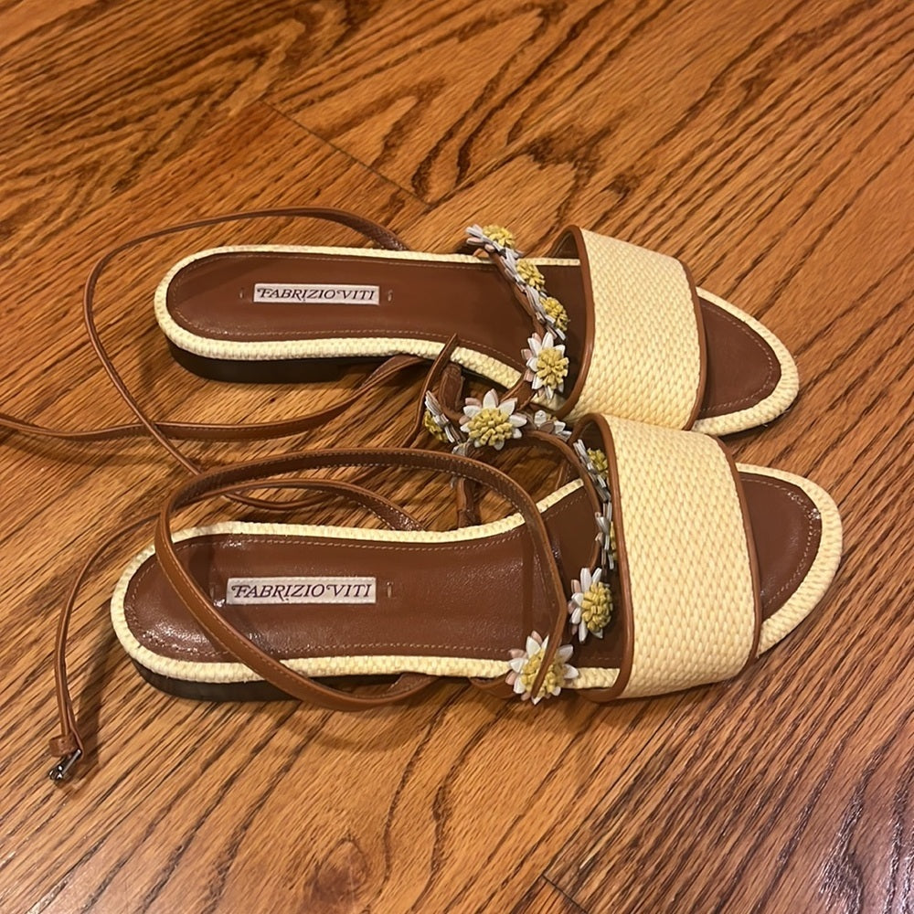 Fabrizio Viti Woman’s Flower Sandals Size 36