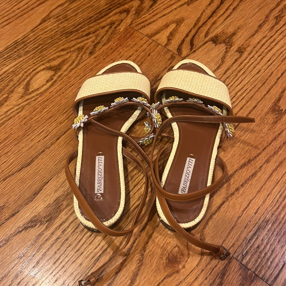 Fabrizio Viti Woman’s Flower Sandals Size 36