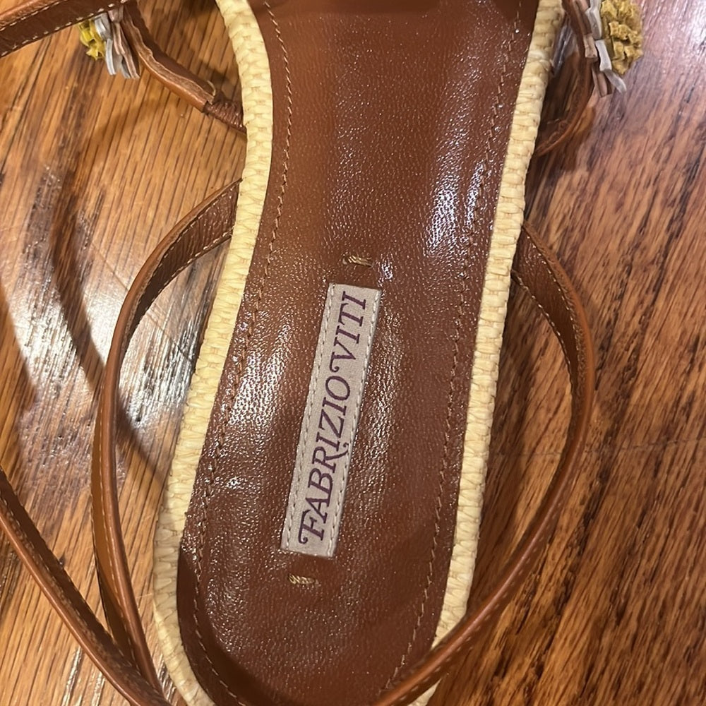 Fabrizio Viti Woman’s Flower Sandals Size 36