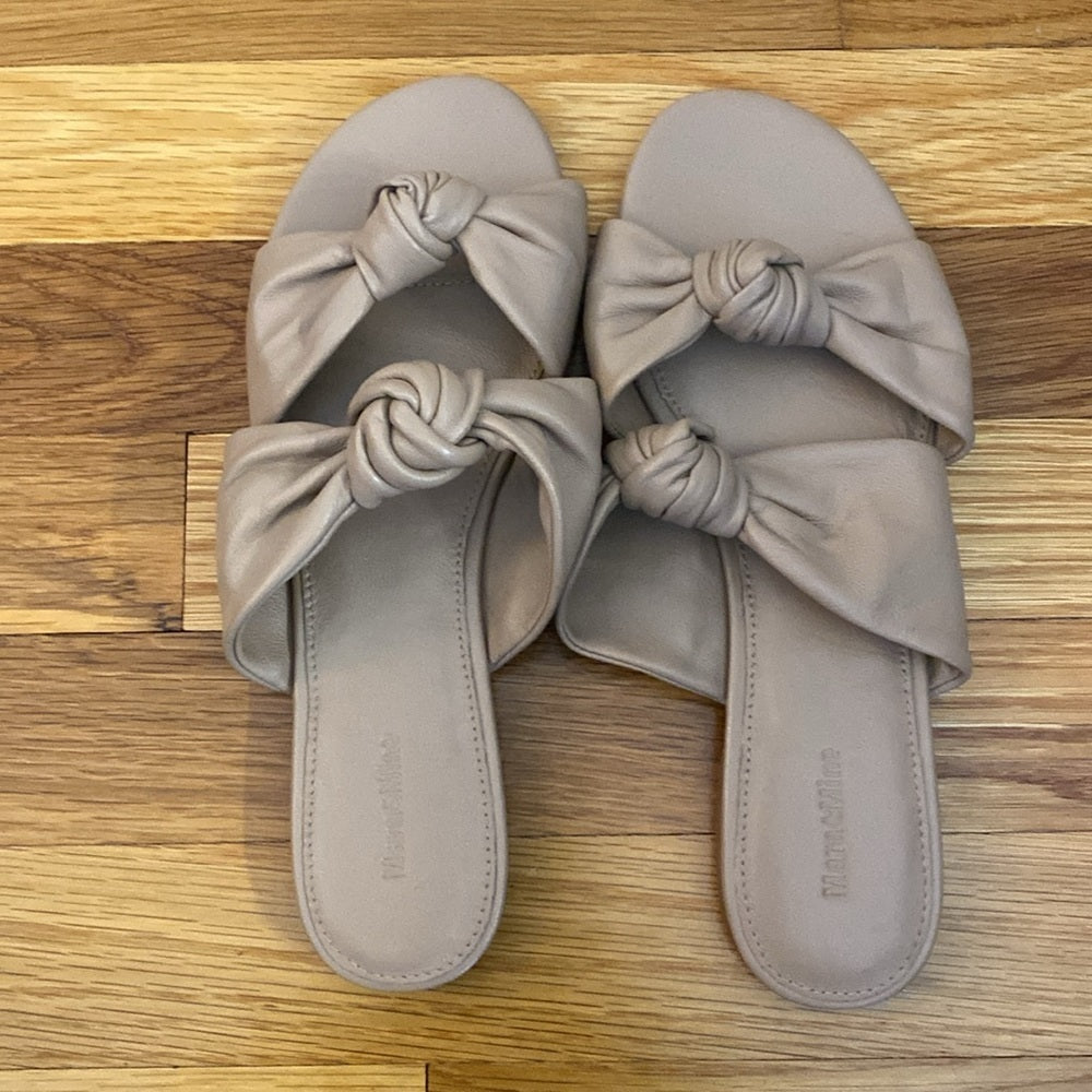 Mara&Mine Tan Knotted Sandals Size 8