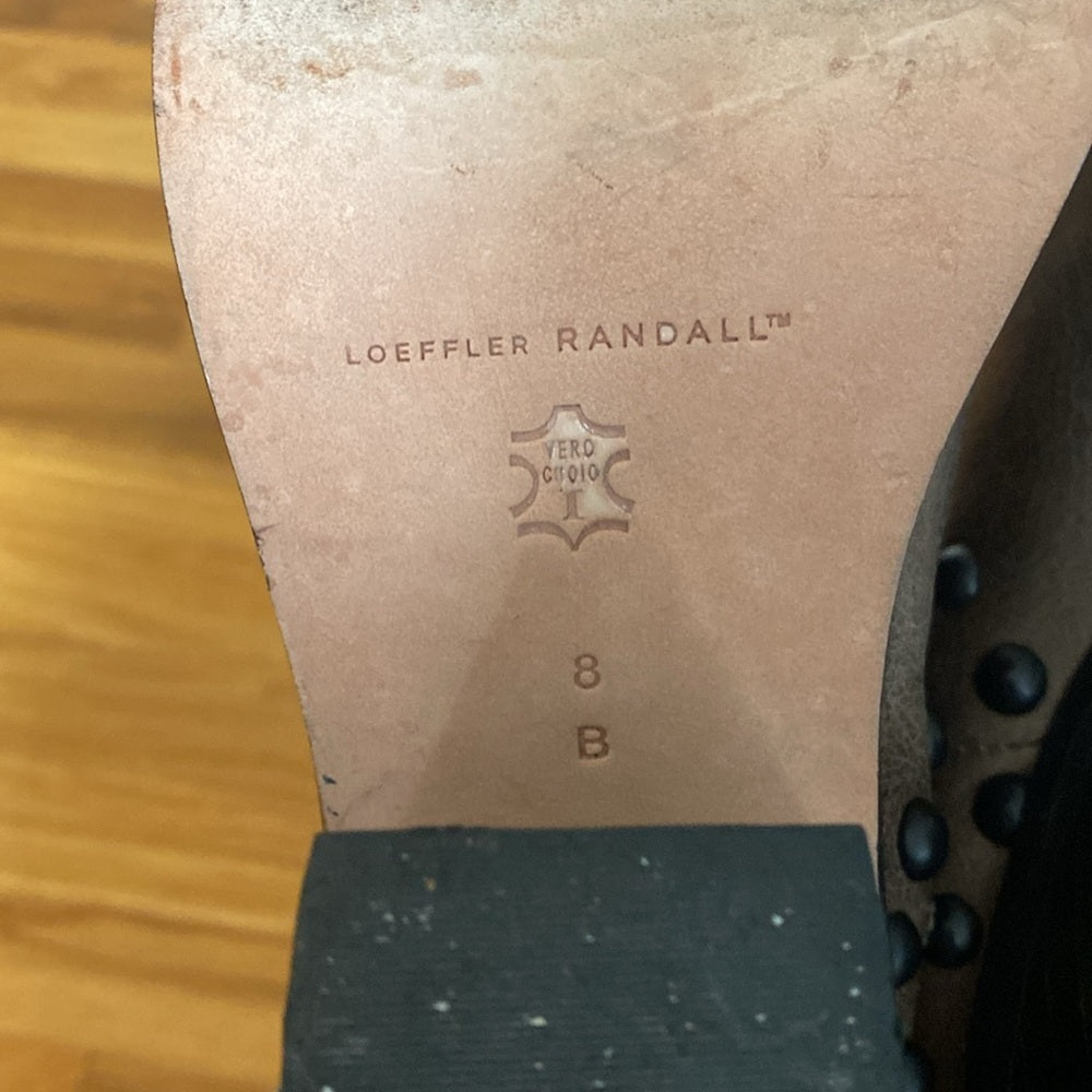 Loeffler Randall Women’s Brown Studded Heeled Boots Size 8