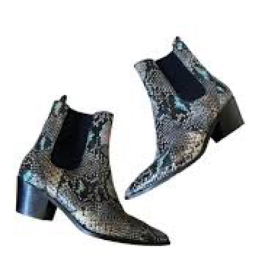 PAIGE Woman’s Snake Skin Booties Size 8