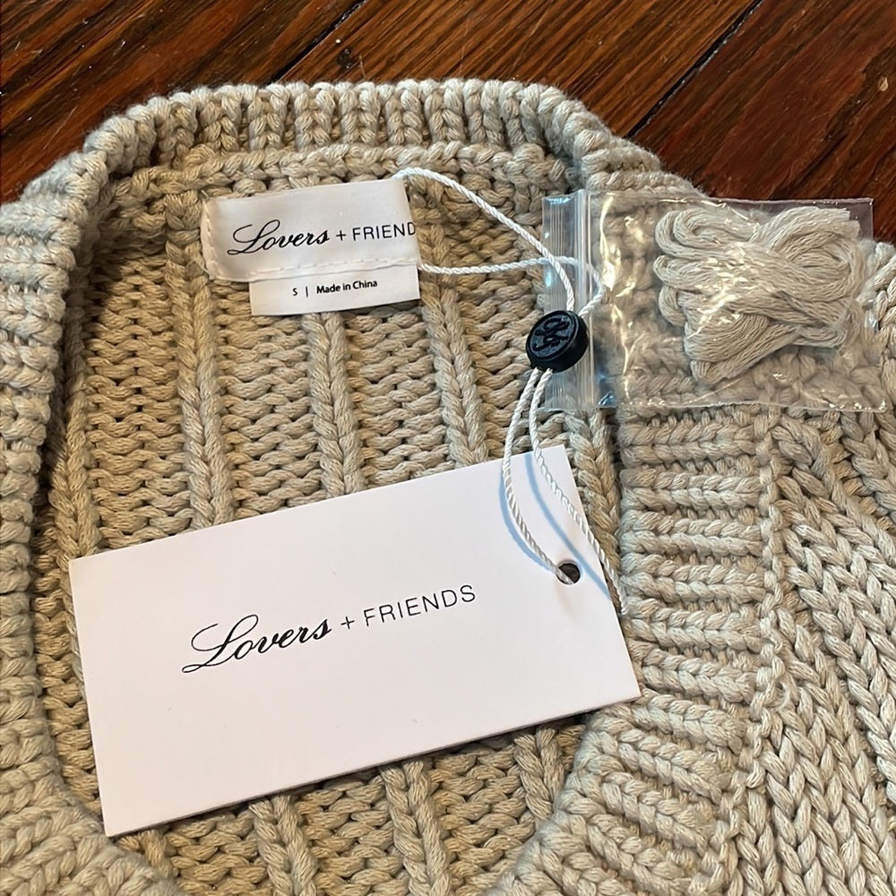 NWT Lovers + Friends Women’s Gray Sweater Size S