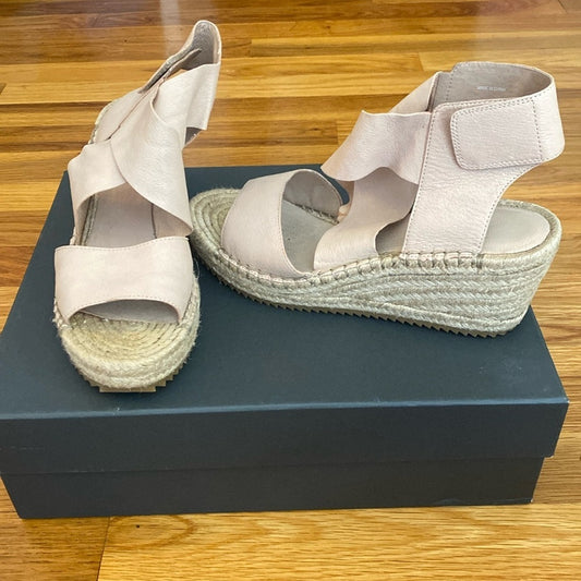 Eileen Fisher Women’s Cream Wedge Sandals Size 8.5