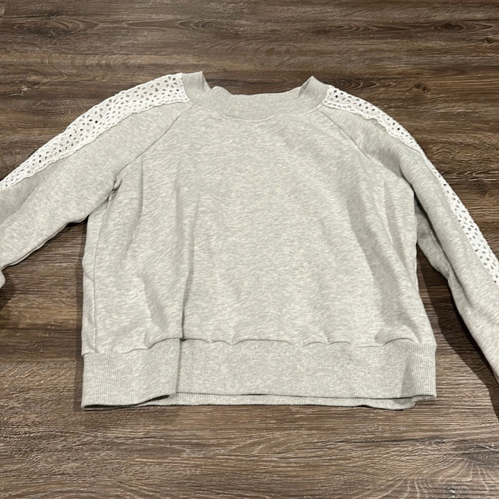 LA VIE Rebecca Taylor Women’s Lace Crewneck - Size Medium