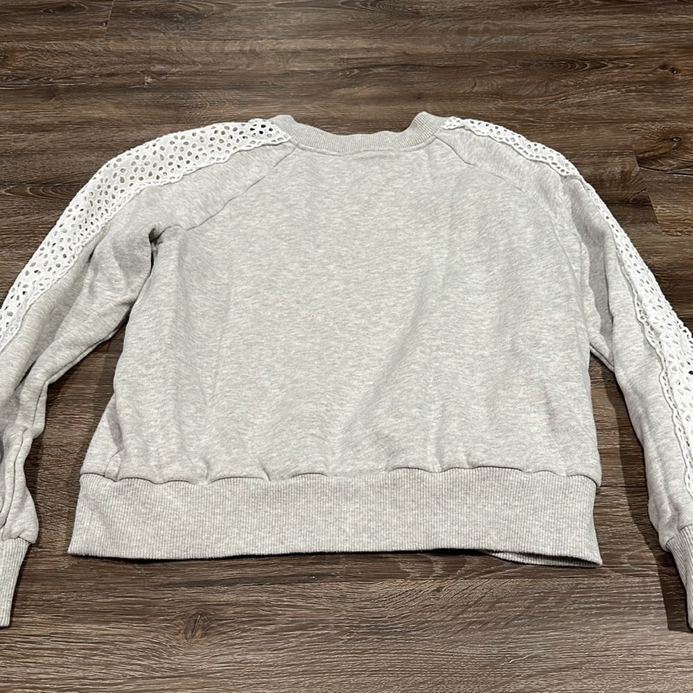 LA VIE Rebecca Taylor Women’s Lace Crewneck - Size Medium