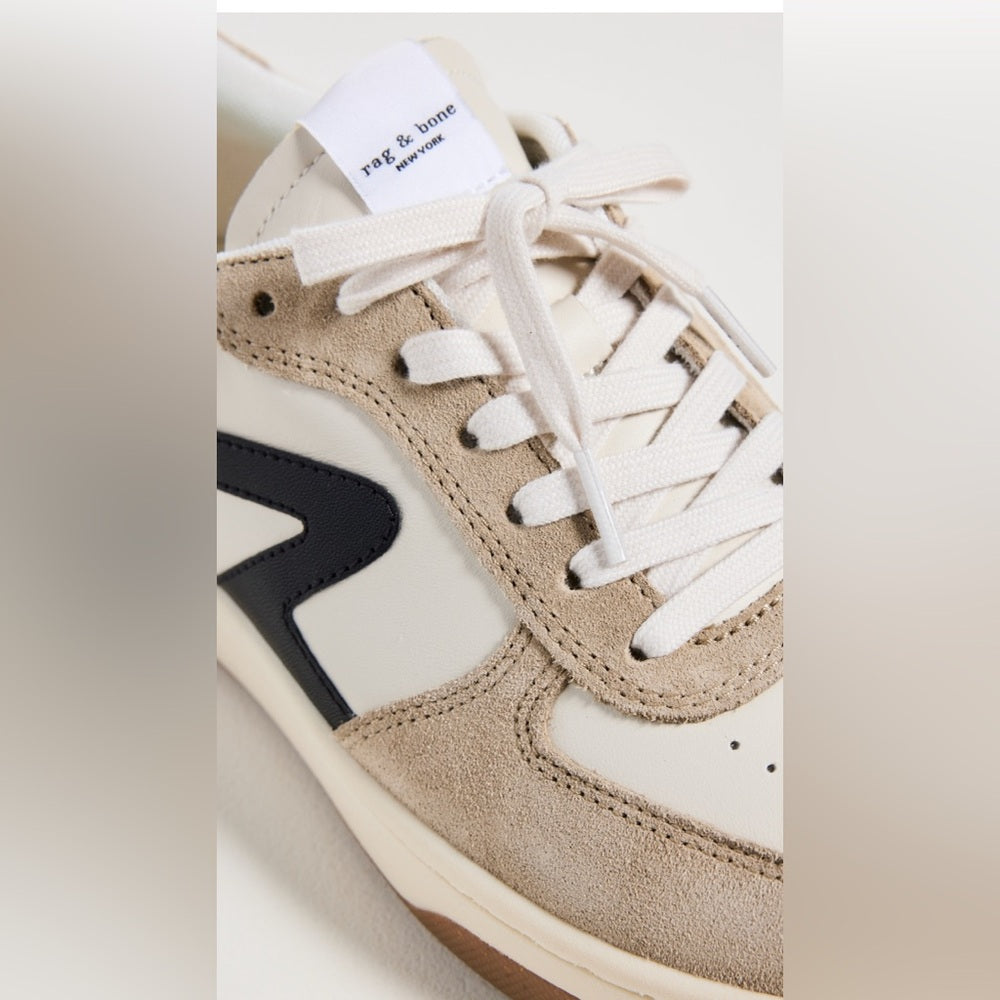 Rag & Bone Retro Court Sneakers Dove/Sand Size 6.5