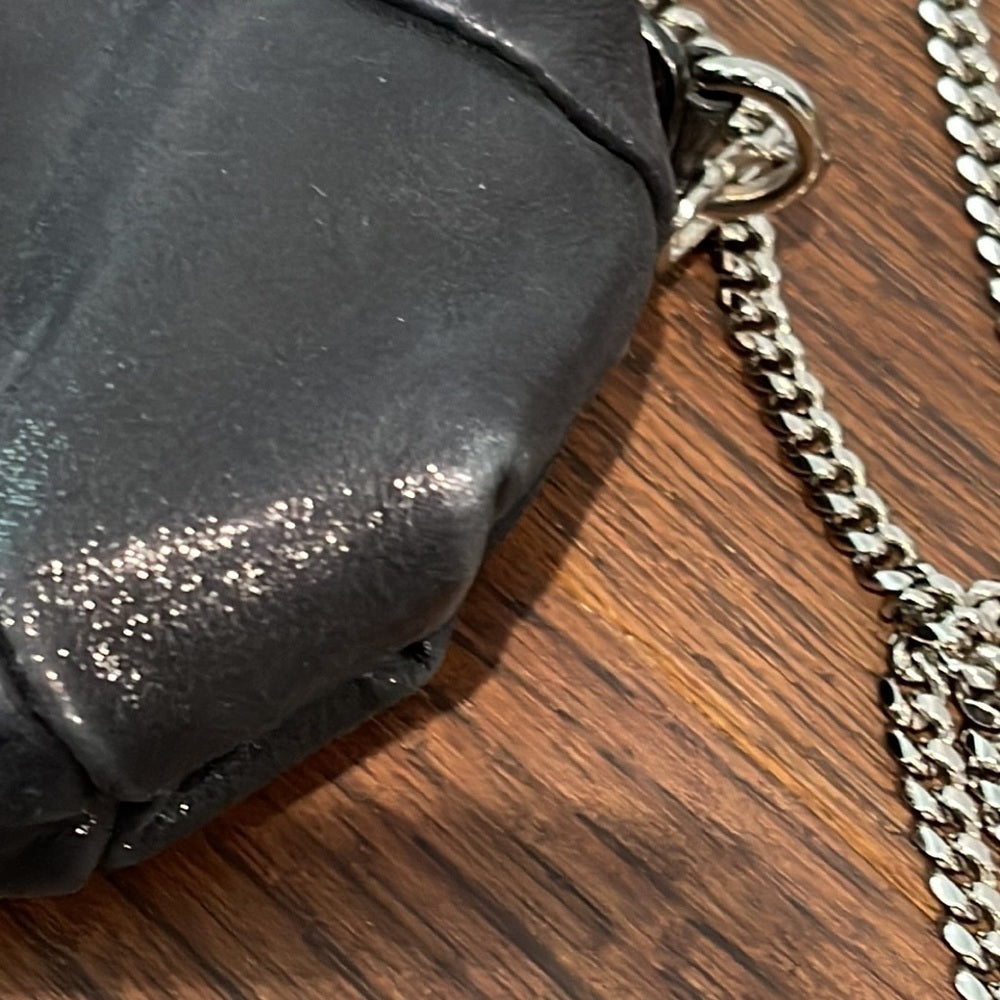 Kooba Black Small Evening Bag with Chain