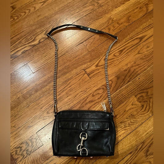 Rebecca Minkoff Black Leather Cross Body Bag
