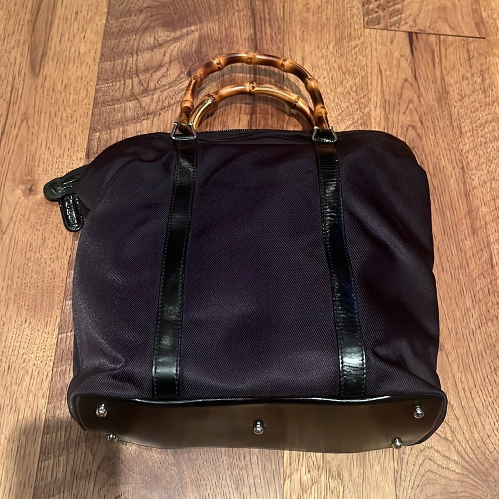 Gucci Woman’s Black Wood Tote Bag