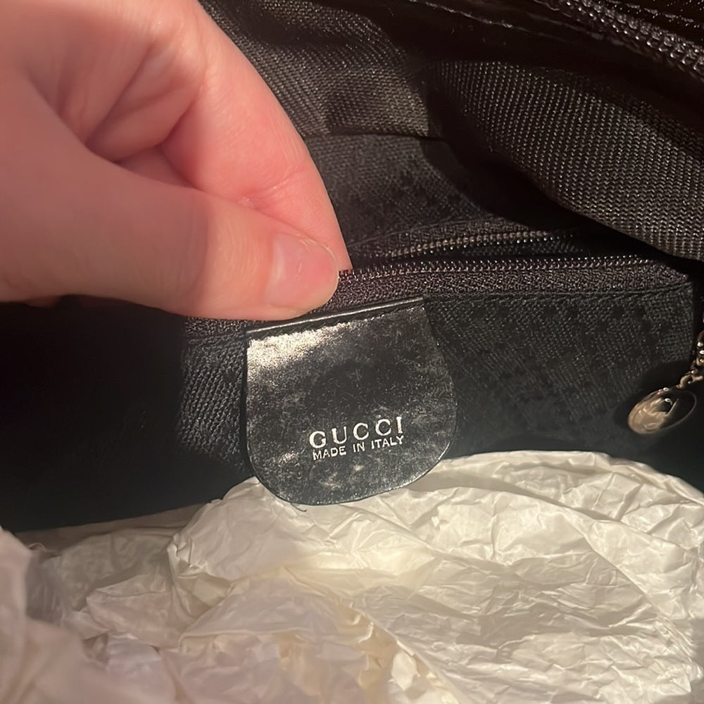 Gucci Woman’s Black Wood Tote Bag