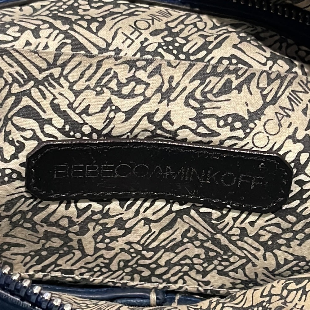 Rebecca Minkoff Distressed Blue Shoulder Bag