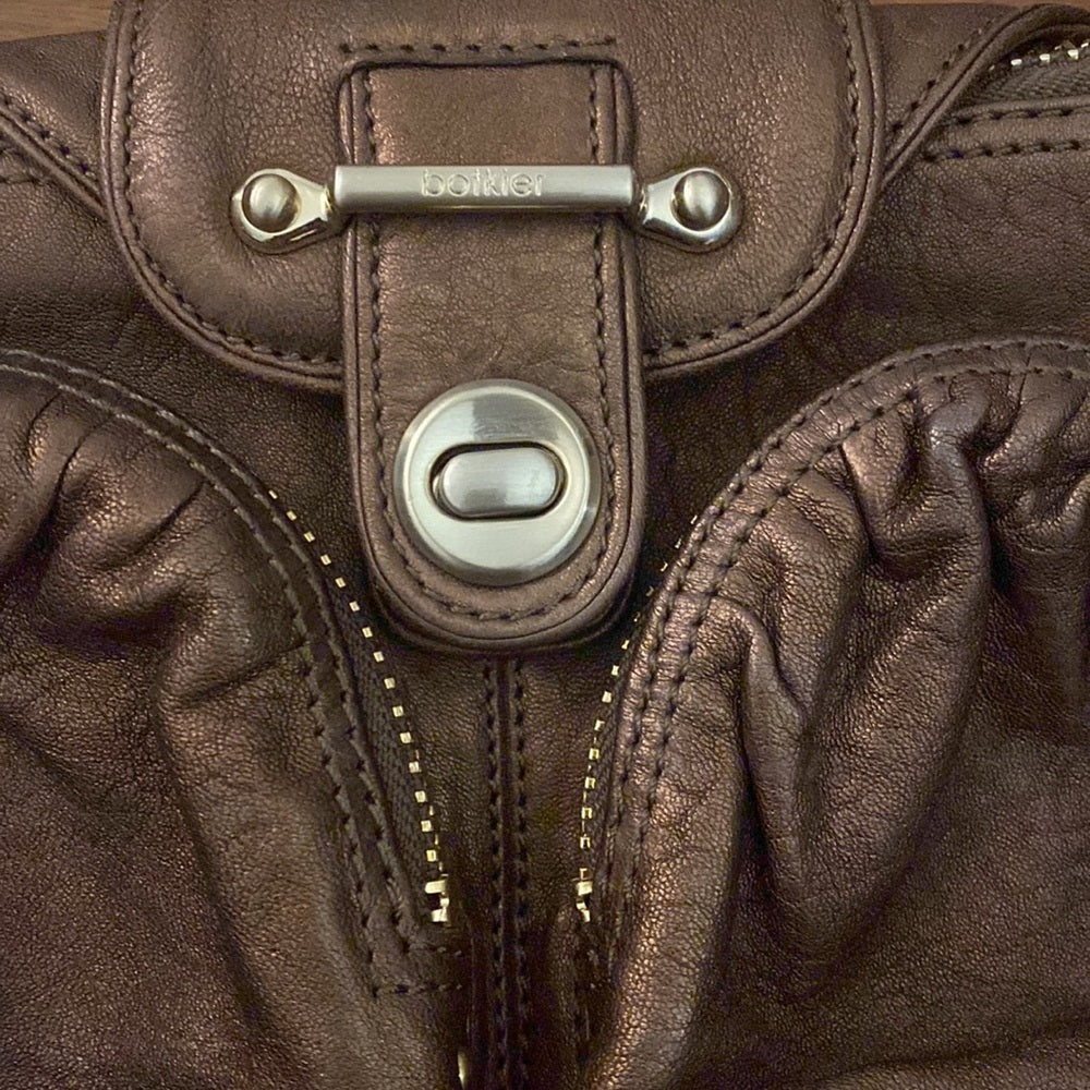 Botkier Brown Shoulder Bag With Gold Hardware